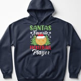 Pickleball Gildan Fleece Hoodie, Santas Favorite Pickleball Player, Festive Winter Court Pullover thumbnail 6