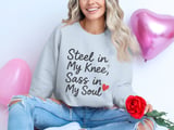Knee Surgery T-Shirt, Steel Knee, Sass Soul Shirt, Recovery Gift Tee, Funny Surgery Shirt, Knee Replacement, Get Well Soon Gift thumbnail 7