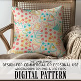 Digital Pattern, Abstract Pattern, Geometric Pattern, Kids Pattern, Fun Pattern, Fabric Pattern, Digital Bundle, Commercial Use thumbnail 5