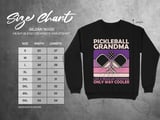 Pickleball Gildan Crewneck Sweatshirt, Pickleball Grandma Like A Regular Grandma Only Way Cooler, Court Warm Up thumbnail 11