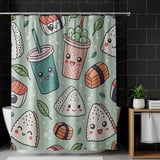 Kawaii Boba Sushi Pattern Digital Design Size Bundle Png thumbnail 10