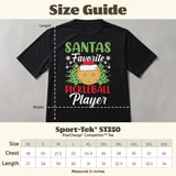 Pickleball Sport-Tek Performance Tee, Santas Favorite Pickleball Player, Festive Holiday Court Apparel thumbnail 11