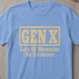 Gen X No Evidence Graphic T-Shirt thumbnail 5