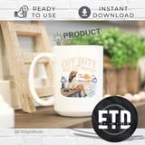 Off-Duty By The Water Digital PNG for Sublimation | Lake Life Sunset Dock Relaxation Design | Summer Vacation Craft File thumbnail 4