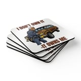 Grand Wagoneer Corkwood Coaster Set, The Waggy Coasters, Car Lover Gift, Classic Cars, Funny Car Coaster, Man Cave Decor, Auto Enthusiast thumbnail 2
