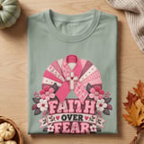 Faith Over Fear Pink Ribbon Tee thumbnail 4