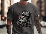 Gothic Monster Butterfly Shirt, Vintage Horror Graphic Tee thumbnail 7