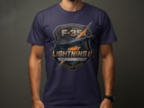 F-35 Lightning II T-Shirt, Fighter Jet Military Crest Graphic Tee, Tactical Aviation Pilot Gift, Air Force Joint Strike Fighter Shirt thumbnail 9