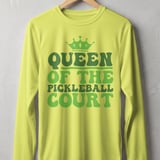 Pickleball Sport-Tek Long Sleeve Tee, Queen of the Pickleball Court, Outdoor Performance Sun Shield Shirt thumbnail 9