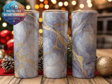 20 oz Marble Tumbler Wrap, Gold Veins Sublimation, Straight Tapered Design, Skinny Tumbler png, Marble Digital Paper, Instant Download thumbnail 2