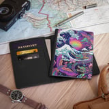 Neon Japanese Dragon Wave Passport Cover thumbnail 2