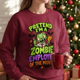 Pretend I'm A Zombie Employee Tee thumbnail 13