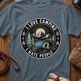 I Love Camping I Hate People Tee thumbnail 3