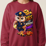 Officer Hoot the Owl Working Tonight Sweatshirt thumbnail 12