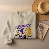 Spooky Goosey T-Shirt, Halloween Goose, Witchy Goose Tee, Black Cat Shirt, Flying Goose Shirt, Fall Shirt, Funny Halloween Shirt, Cute Ghost thumbnail 6