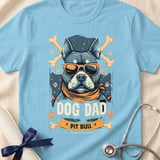 Pit Bull Dog Dad Tee | Pit Bull Dad Shirt | Pittie Dad Gift | Dog Dad Apparel thumbnail 5