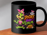 Spooky Stay Calm Yoga Mug thumbnail 8