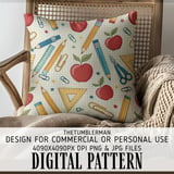 Vintage School Day Digital Pattern Size Bundle Png thumbnail 5