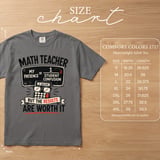 Funny Math Teacher Shirt, My Patience Student Confusion Equation Educator Gift, Awesome Results Worth It Tee or Sweatshirt thumbnail 8