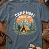 Camp More Worry Less Vintage Tee thumbnail 3