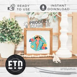 Pool Mode PNG Digital Download, Summer Vacation Girl Sublimation Design, Tropical Relaxation Graphic for T-Shirts Mugs Tumblers, Resort thumbnail 5