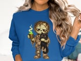 Tired Zombie and Black Cat Tee or Sweatshirt thumbnail 13