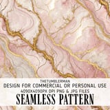 Pink Marble Tumbler Design, Digital Paper, Watercolor Flower, Floral Junk Journal, Scrapbooking, Printable tumbler png, Digital Download thumbnail 1