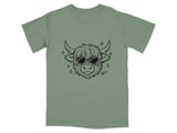 Heart Eyes Highland Cow Graphic T-Shirt thumbnail 5