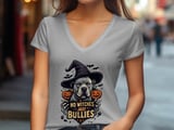 No Witches Just Bullies Tee | Halloween Pit Bull Shirt | Bully Breed Tee | Pittie Lover Gift thumbnail 5
