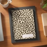 Classic Leopard Print Backpack, Animal Pattern Spiral Notebook, Wild Aesthetic School Bag & Journal Set thumbnail 2