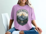 Faith Over Fear Mountain Cross T-Shirt, Christian Religious Tee, Walk By Faith Hiking Nature Shirt, Inspirational Gift thumbnail 12