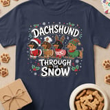 Dachshund Through The Snow Tee thumbnail 3