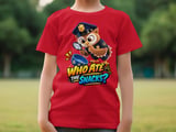 Who Ate The Snacks Officer Hoot the Owl Tee thumbnail 9