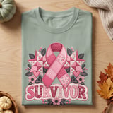 Pink Ribbon Quilt Survivor Tee thumbnail 4