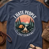 Hate People Love Camping T-Shirt thumbnail 6