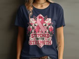 Faux Patchwork Stitched With Strength Tee thumbnail 14