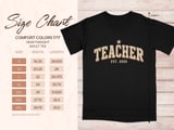 Male Teacher Shirt Est 2026 Vintage Varsity Sweatshirt, New Future Male Educator Hoodie, First Year Teacher Appreciation Gift for Him thumbnail 19
