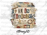 It Is Finished John Scripture Christian Tumbler PNG | Religious Faith Sublimation Design 20oz Skinny Tumbler Digital File thumbnail 8