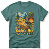 Gogh Cat Nap ~ Comfort Colors Premium Tee thumbnail 8