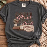 Cancelled Plans Delighted Heart PNG, Cozy Introvert Book Lover Clipart, Hygge Fall Coffee & Books Sublimation Design, Slow Living Gift thumbnail 6