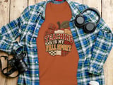 Teaching Is My Fall Sport Tee or Sweatshirt, Faux Patchwork Design thumbnail 19