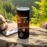 20oz Skinny Tumbler with Straw, Fox Gamer Tumbler, Gaming Cup, Video Game Gift for Boys and Teens thumbnail 5