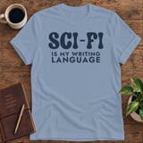 Sci-Fi Is My Writing Language Softstyle Tee thumbnail 7