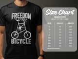 Freedom Is Riding a Bicycle | Tall Bike T-Shirt thumbnail 15