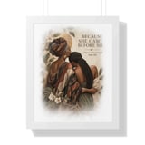 Black Mother Daughter Poster, Framed Wall Art Print, Because She Came Before Me Quote, African American Matriarch Art, Mother's Day Gift thumbnail 15