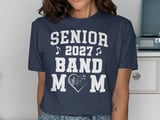 Senior 2027 Band Mom Heart Graphic T-Shirt thumbnail 9