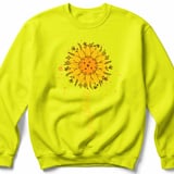 Pickleball Gildan Crewneck Sweatshirt, pickleball Sunflower Botanical Art, Chilly Morning Court Warm Up thumbnail 10