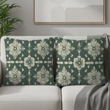 Floral Blanket Pillow Pillow Case: Botanical, Repeating, Seamless Pattern thumbnail 9