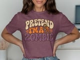 Pretend I'm A Zombie Tee thumbnail 2