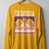 Pickleball Sport-Tek Long Sleeve Tee, Pickleball Grandma Like a Regular Grandma Only Way Cooler, Sun Shield Shirt thumbnail 3
